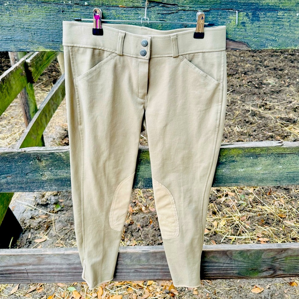 Marvel Toulouse Khaki Beige Horse Show Breeches sz 28R